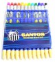 Kit Torcedor do santos 01 kit lapiseira+01 chaveiro+01 jogo cores+01caneta